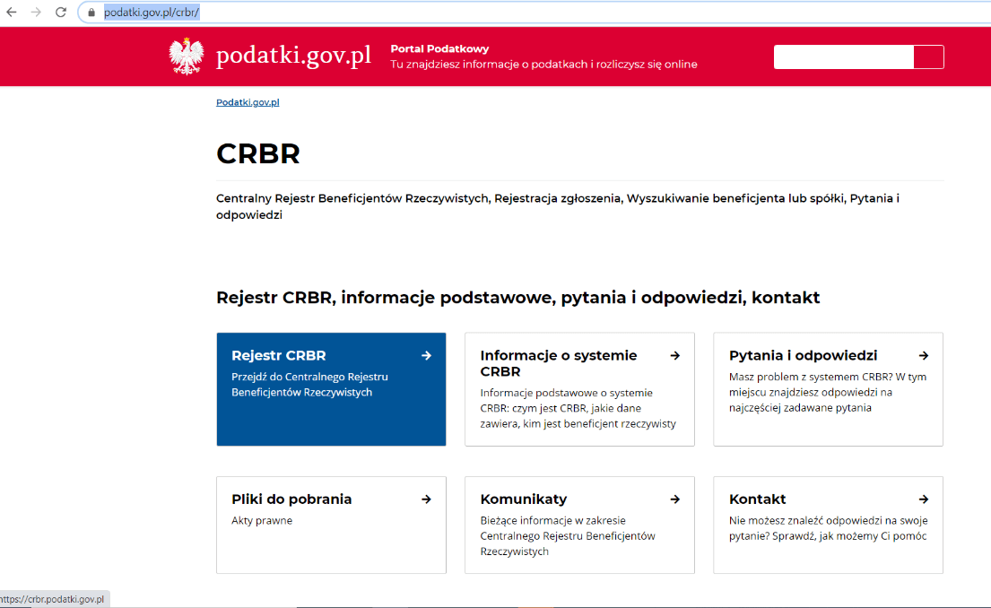 Rejestr CRBR
